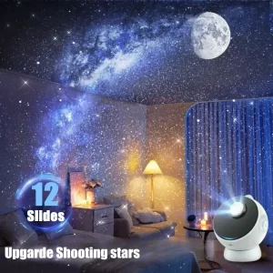 Home Planetarium Star Projector Galaxy Starry Projector Night Light 360° Adjust Bluetooth Speaker For Bedroom Kids Birthday Gift